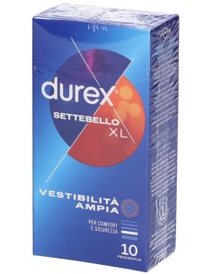 Durex Settebello Vestibilità Ampia XL 10 Preservativi