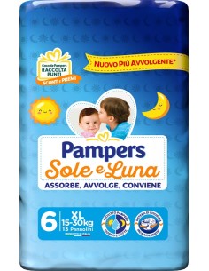 PAMPERS SOLE LUNA XL 13 PEZZI