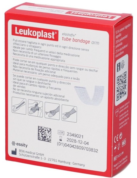 Leukoplast Elastofix Rete Tubolare Elastica Mano/Polso/Braccio 2,5m