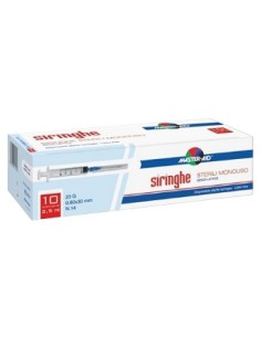 SIRINGA PER VENIPUNTURA MASTER-AID 5 ML GAUGE 23 10 PEZZI