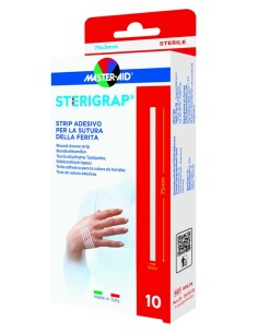 MASTER-AID STERIGRAP STRIP ADESIVO SUTURA FERITE 75X3 MM...