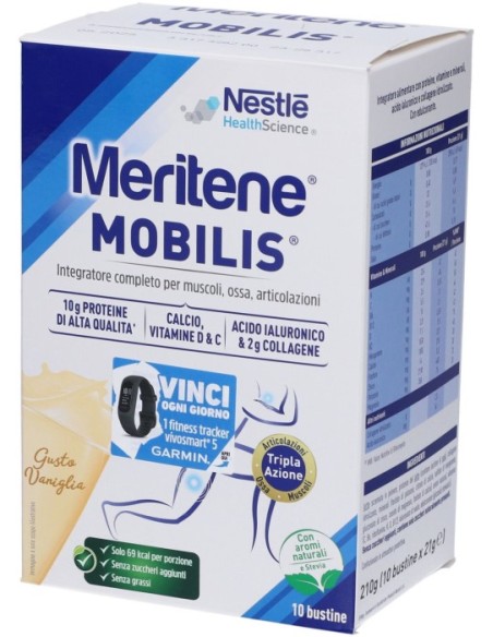 Meritene Mobilis 10 Bustine Gusto Vaniglia