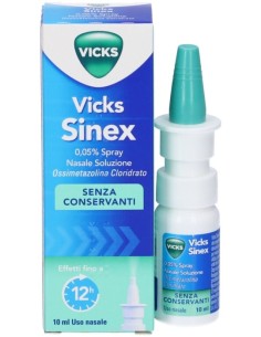 Vicks Sinex Spray Nasale Senza Conservanti 10ml
