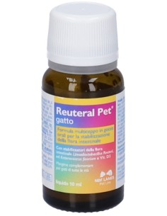 NBF Lanes Reuteral Pet Gatto Gocce 10ml 2