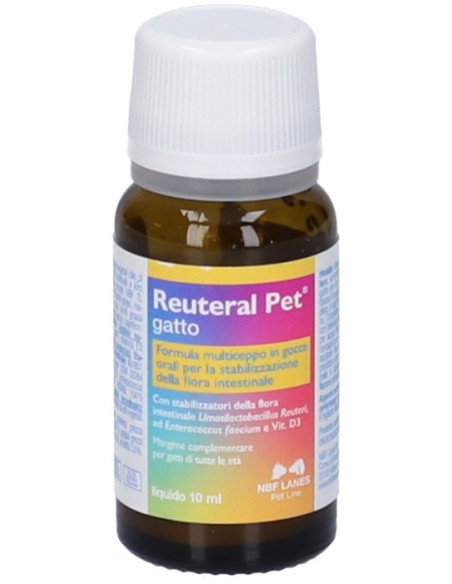 NBF Lanes Reuteral Pet Gatto Gocce 10ml