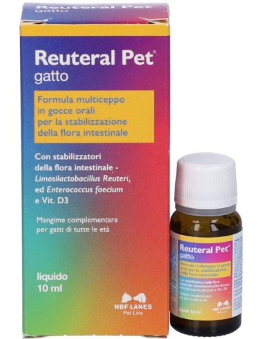 NBF Lanes Reuteral Pet Gatto Gocce 10ml
