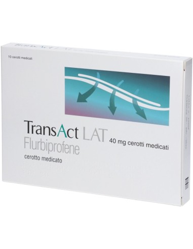 Transact Lat 10 Cerotti Medicati 40mg