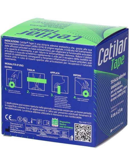 Cetilar Tape Striscia Adesiva Anelastica 4cmx2cm