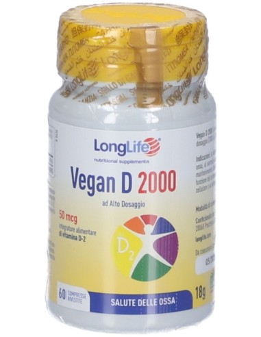 Longlife Vegan D 2000 U.I. 60 Compresse