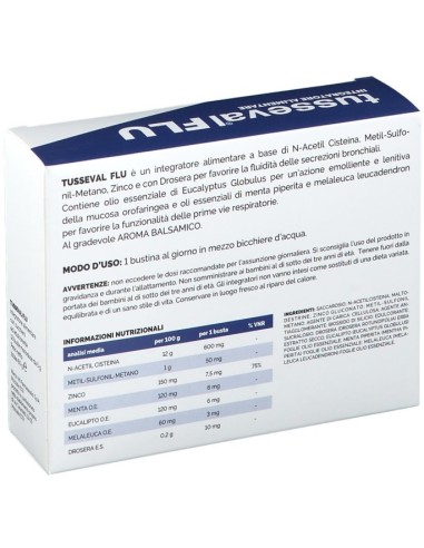 Tusseval Flu 12 Bustine Solubili 60g