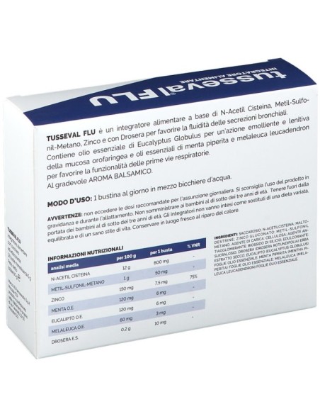 Tusseval Flu 12 Bustine Solubili 60g