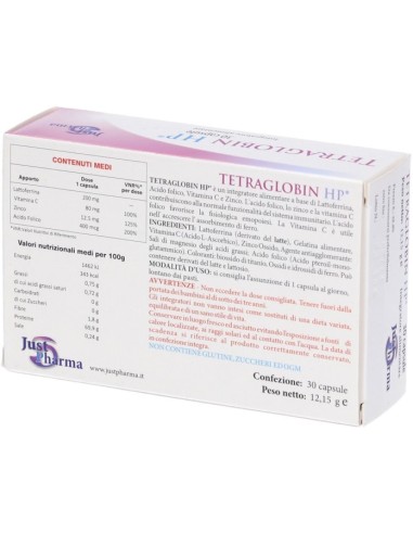 Tetraglobin HP Lattoferrina 30 Capsule
