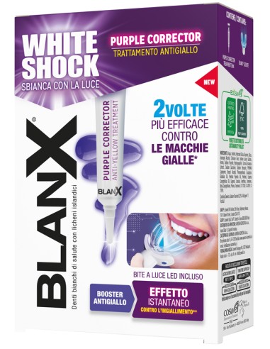 BLANX WHITE SHOCK PURPLE 20 ML + LED BITE