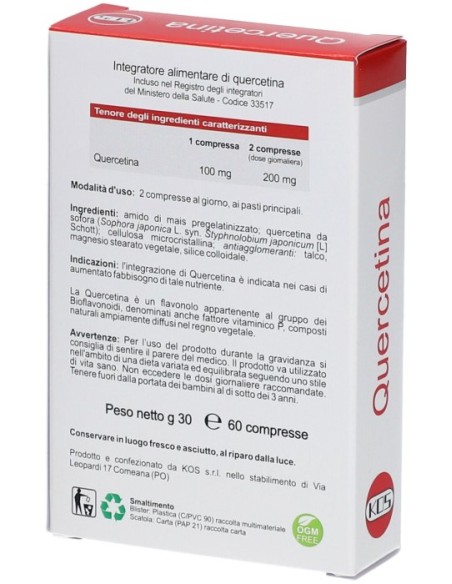 Quercetina 60 Compresse