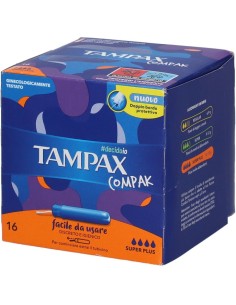 Tampax Compak Super Plus Assorbente Interno 16 Pezzi