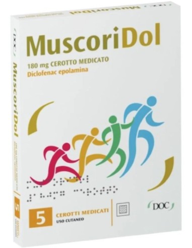 Muscoridol 5 Cerotti Medicati 180mg