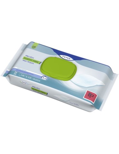 Tena Proskin Wet Wipes Plastic Free 48 Pezzi