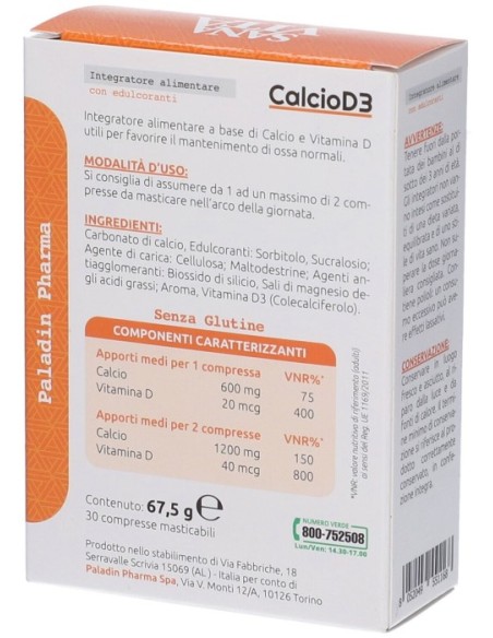 Sanavita Calcio D3 30 Compresse