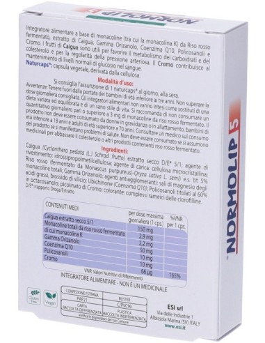 Esi Normolip 5 30 Capsule