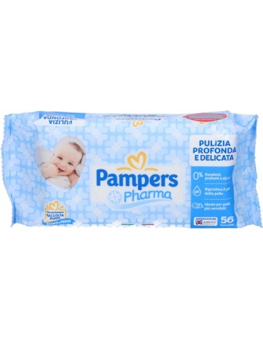 Pampers Pharma Salviette 56 Pezzi