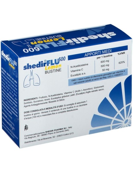 ShedirFlu 600 Lemon 20 Bustine
