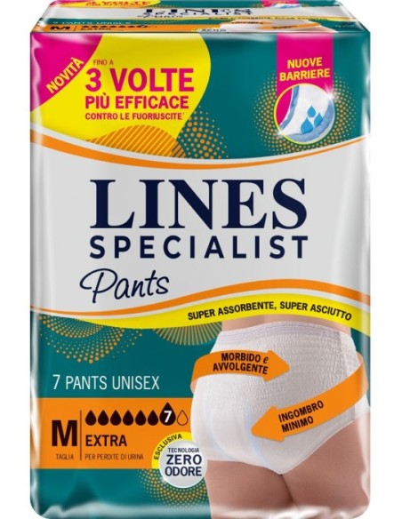 Lines Specialist Pants Unisex Extra Taglia M 7 Pezzi