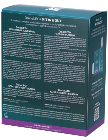 Bionike Defence My Body DrenaLEG+ 60 Compresse + Spray Defaticante 150ml