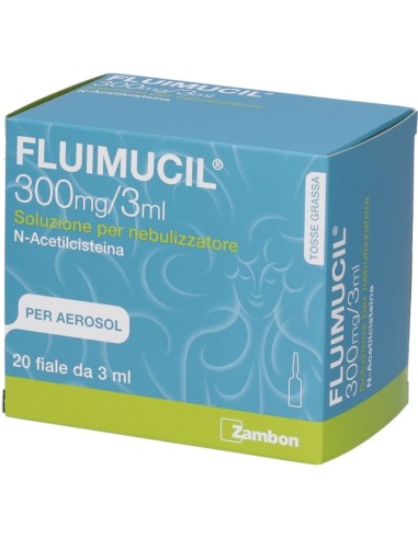 Fluimucil 300 mg/3 ml Soluzione per Nebulizzatore