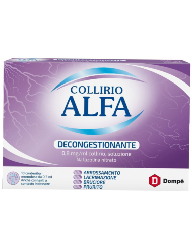 Collirio Alfa Decongestionante 0,8mg/ml 10x0,3ml