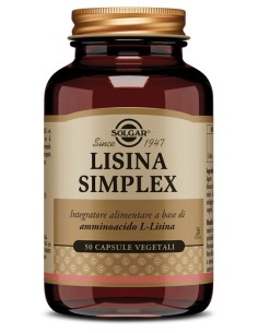 Solgar Lisina Simplex 50 Capsule Vegetali