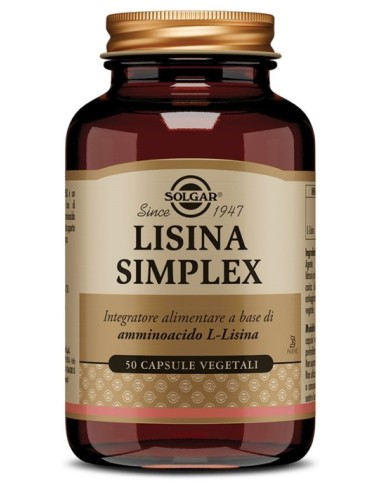 Solgar Lisina Simplex 50 Capsule Vegetali