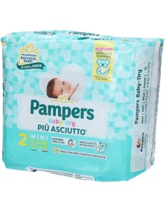 Pampers Babydry Taglia 2 Mini (3-6 Kg) 24 Pezzi