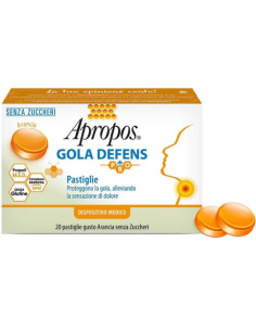 Apropos Gola Defens Pro 20 Pastiglie Gusto Arancia