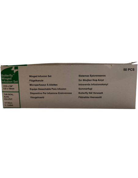 Ago Butterfly Winged Infusion Set G21 50 Pezzi