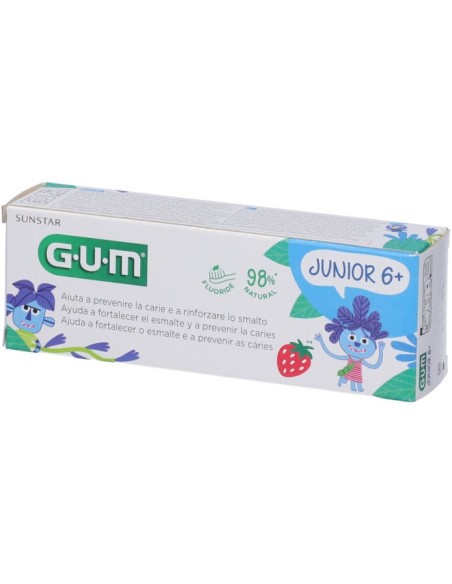Gum Junior Dentifricio 6+ Anni Gusto Fragola 50ml