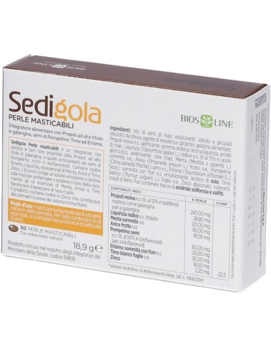 Apix Sedigola 30 Perle Masticabili