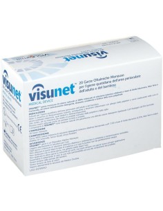 Visunet Garze Oftalmiche 20 Pezzi 2