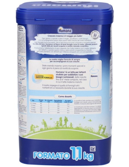 Humana 1 Latte in Polvere per Lattanti 1100g