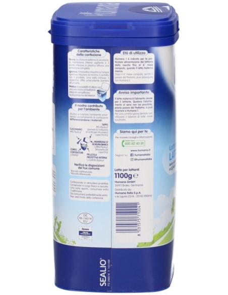 Humana 1 Latte in Polvere per Lattanti 1100g