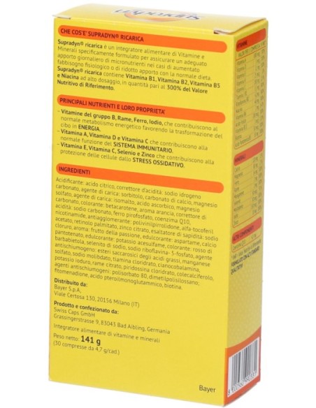 Supradyn Ricarica 30 Compresse Effervescenti