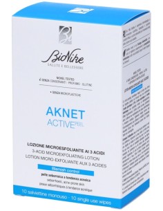 Bionike Aknet Aktive Peel 10 Salviettine Monouso