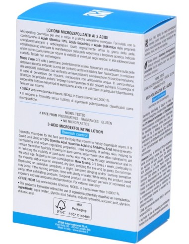 Bionike Aknet Aktive Peel 10 Salviettine Monouso