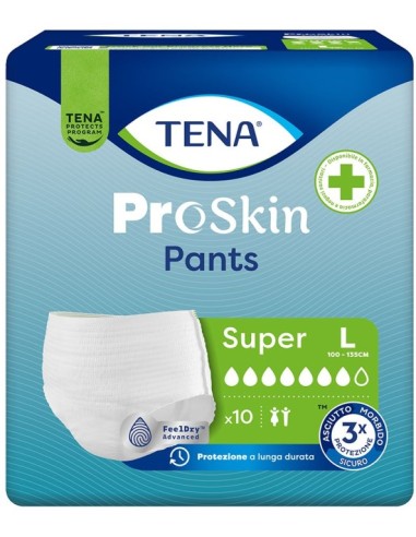 Tena Pants Super L Mutandine Assorbenti 10 Pezzi