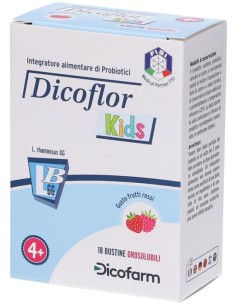 DICOFLOR KIDS 18 BUSTINE OROSOLUBILI GUSTO FRUTTI ROSSI