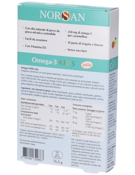 Norsan Omega-3 Kids 45 Caramelline