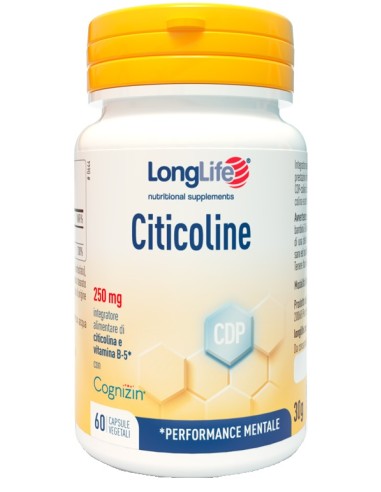 LONGLIFE CITICOLINE 60 CAPSULE VEGETALI SENZA...