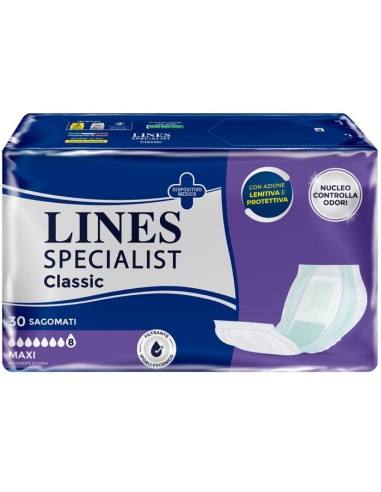 Lines Specialist Classic Sagomato Maxi 30 Pezzi