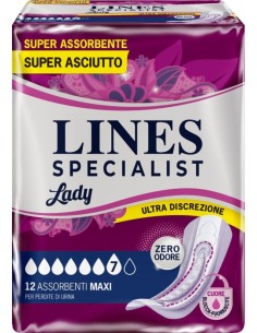 Lines Specialist Lady Maxi 12 Assorbenti