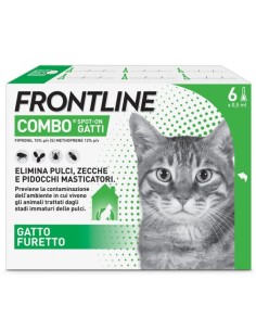 Frontline Combo Gatti 6 Pipette Antiparassitario Gatti