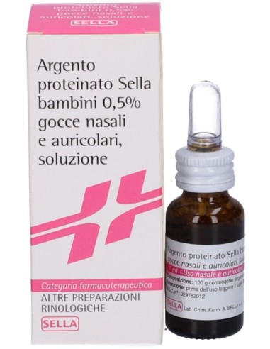 Argento Proteinato Sella Bambini 0,5% Gocce Nasali